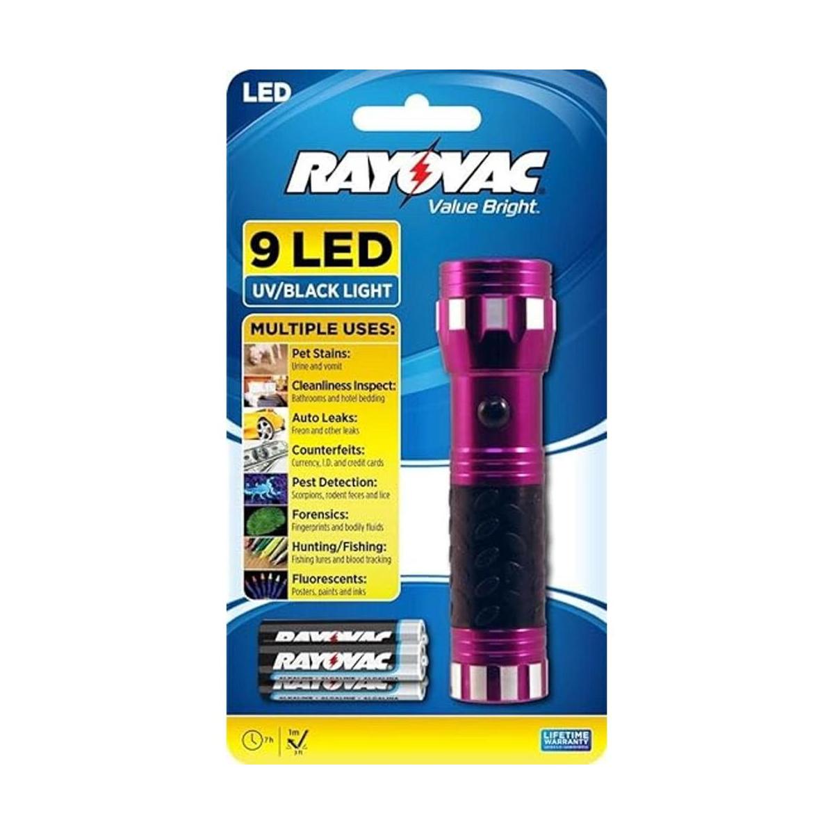 Rayovac Value Linterna con mango de silicona de gel luz