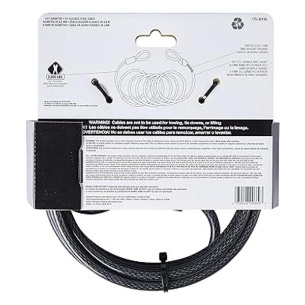 BRINKS Cable de bucle de acero flexible de 38 pulgadas x_3