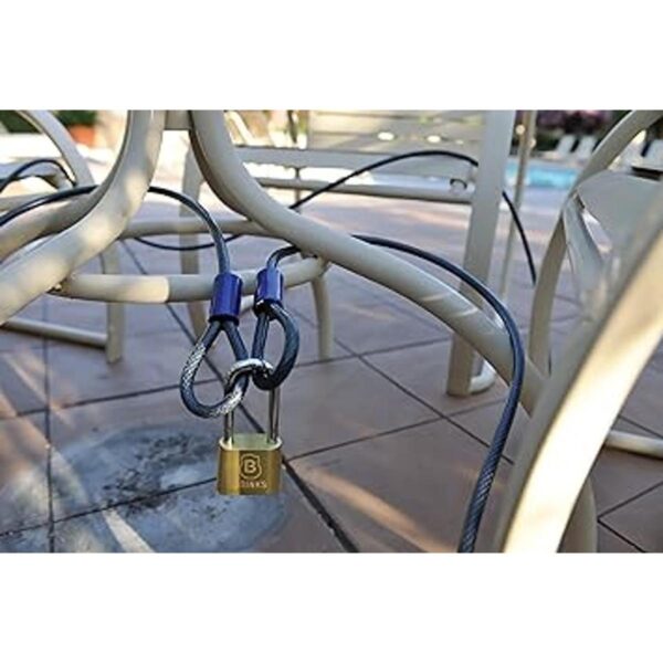 BRINKS Cable de bucle de acero flexible de 38 pulgadas x_4