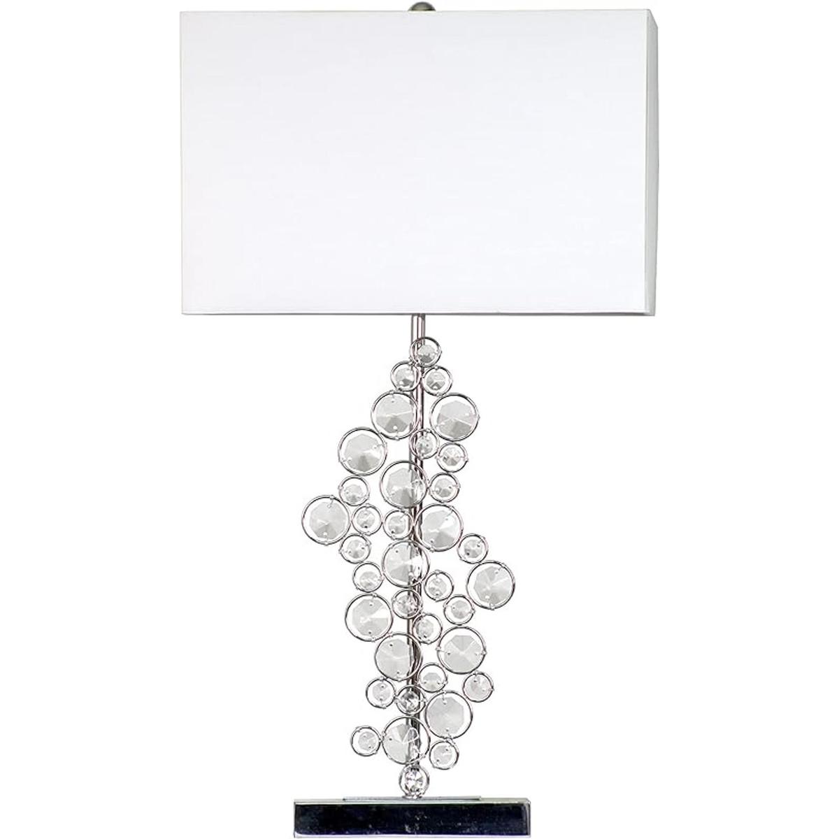 Elegant Designs lámpara de mesa con lentejuelas 26H