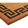 Kempf Greek Key Felpudo de coco natural 22.0 in x 46.4_3