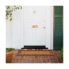 Kempf Greek Key Felpudo de coco natural 22.0 in x 46.4_4