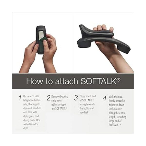 Softalk Reposabrazos para teléfono 00601M color negro