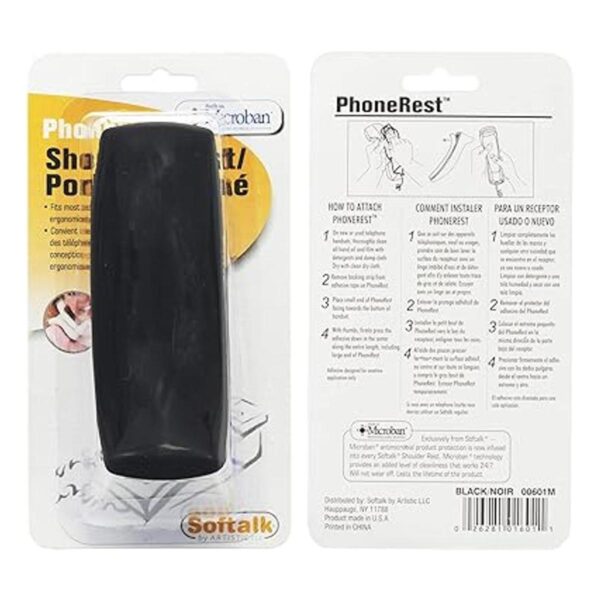 Softalk Reposabrazos para teléfono 00601M color negro