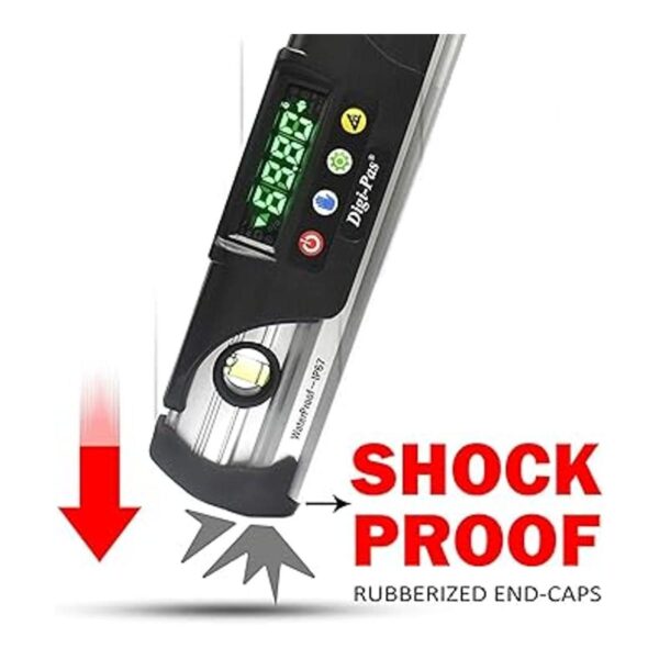 DigiPas DWL280PRO Nivel de torpedo digital impermeable