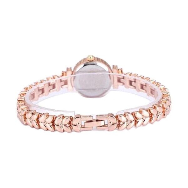 Gullor King Girl Reloj de pulsera de oro rosa real con_2