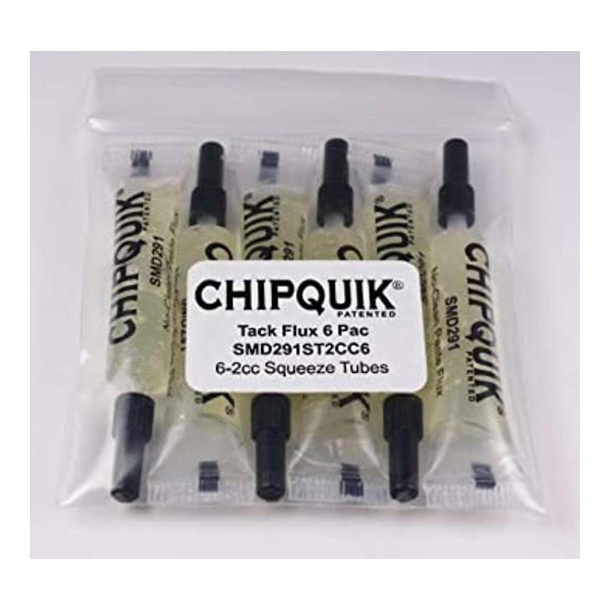 Chip Quik Tack Flux en tubos de compresión de 62cc mismo