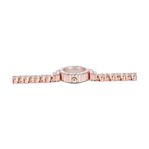 Gullor King Girl Reloj de pulsera de oro rosa real con_3
