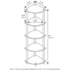 Furinno TurnNTube Estantes de exhibición multiusos de 5_3
