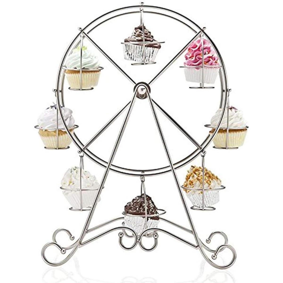 Soporte para cupcakes de rueda de la noria encantada para