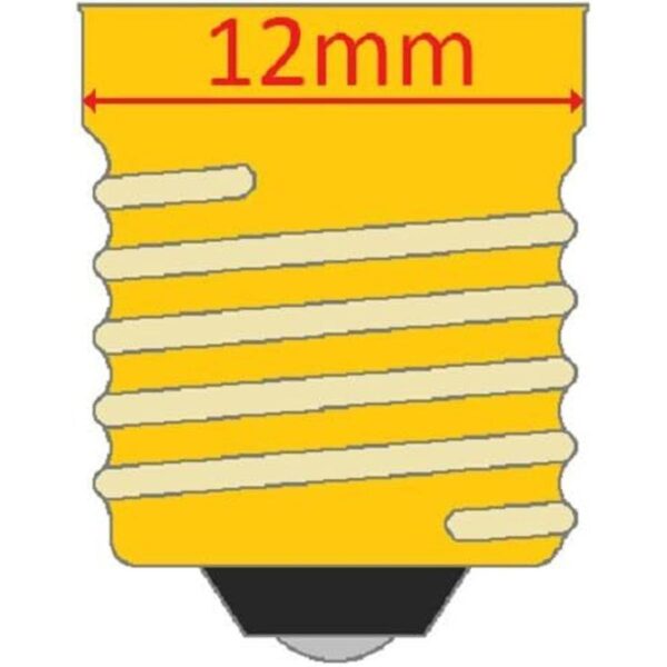 CEC Industries 6S6 Bombillas de 130 V 130 V 6 W base_2