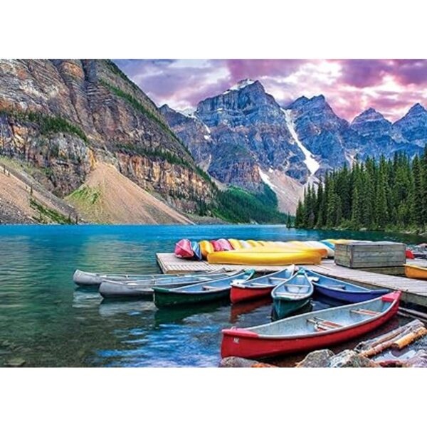 EuroGraphics Canoes on The Lake Jigsaw Puzzle 1000 piezas_2