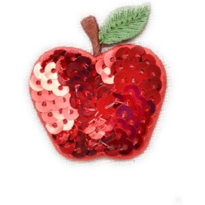 Apple Hierro en bordado de lentejuelas Patch_1