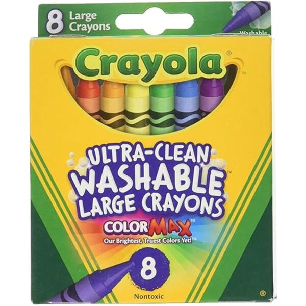 Crayola 8 crayones grandes ultra limpios lavables color_1