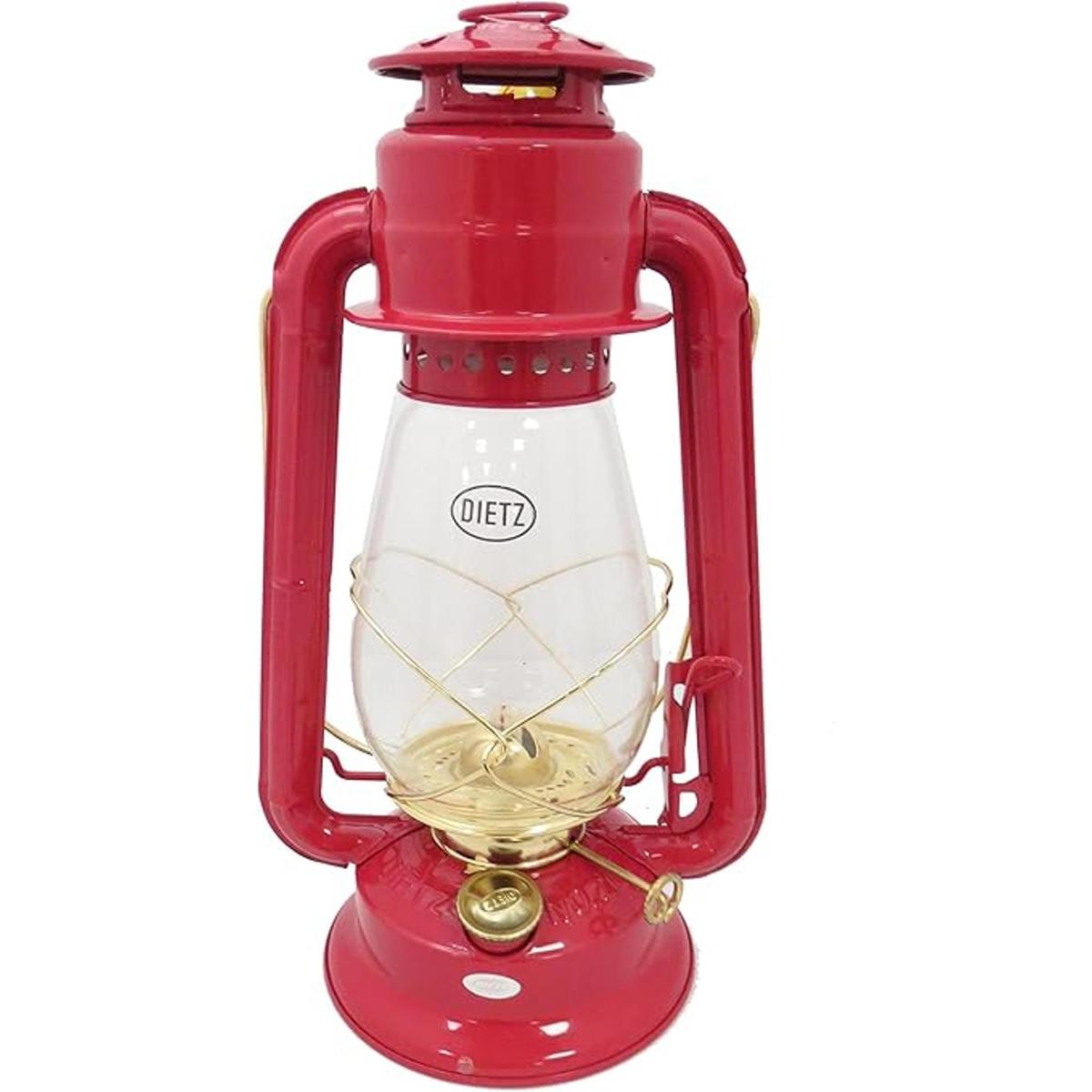 Dietz 20 Junior linterna de aceite ardiente rojo con oro