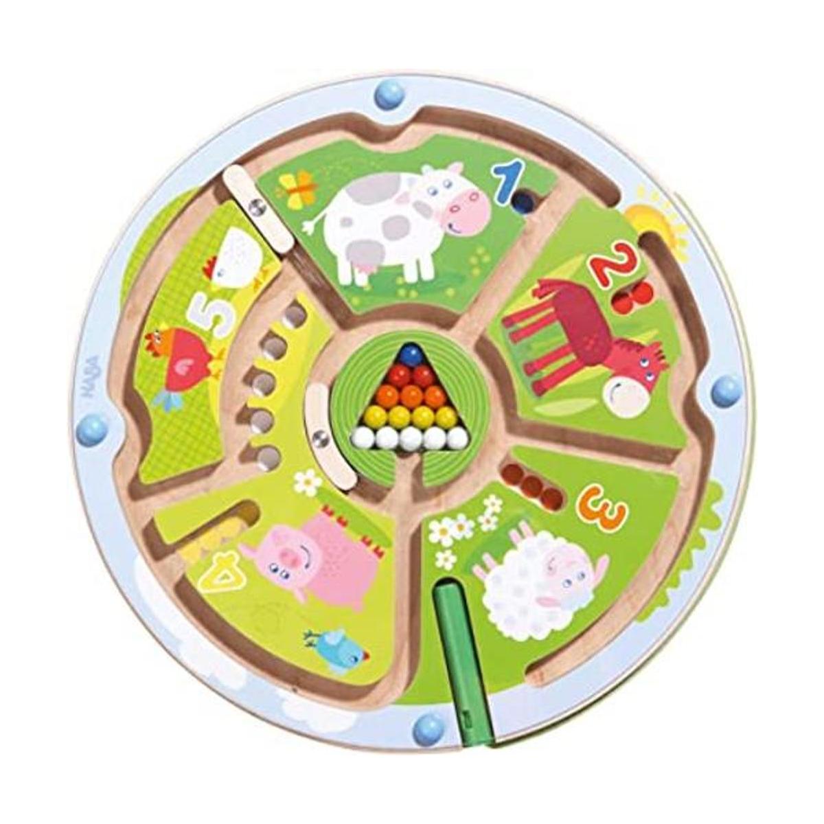 HABA El juego magnético STEM de laberinto de números