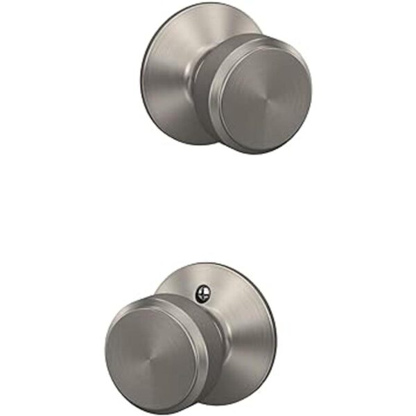 Schlage F10 BWE 619 Bowery Pomo para cerradura níquel_3