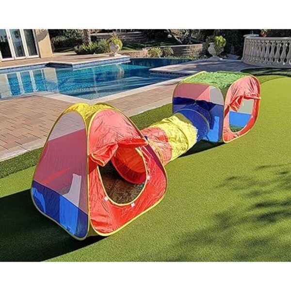 CubbyTubeTeepee Tienda de campaña de 3 piezas con túnel_2