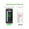 EBL Cargador de batería universal LCD de 12 bahías para_2