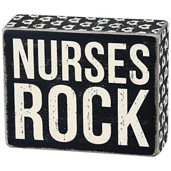 Primitives by Kathy Box Sign Enfermeras Rock Wall Decor_1