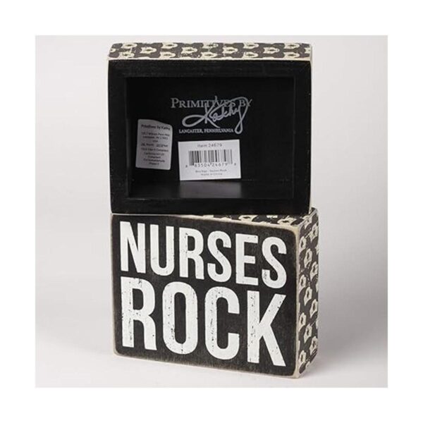 Primitives by Kathy Box Sign Enfermeras Rock Wall Decor_2