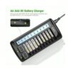 EBL Cargador de batería universal LCD de 12 bahías para_3