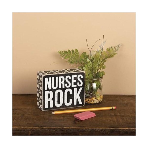 Primitives by Kathy Box Sign Enfermeras Rock Wall Decor_3