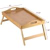 Bandeja de cama Homeit con patas plegables bandeja para_5