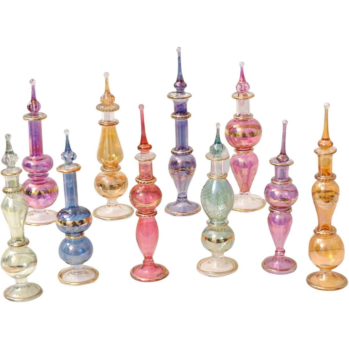 CraftsOfEgypt mini frascos de perfume de vidrio para