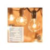 Tira de luces G40 de 25 pies con focos transparentes con_2