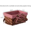VintiquewiseTM canastilla rectangular con forro a_4
