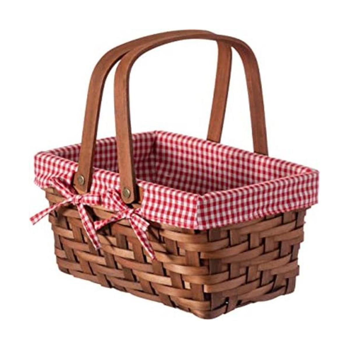 VintiquewiseTM canastilla rectangular con forro a
