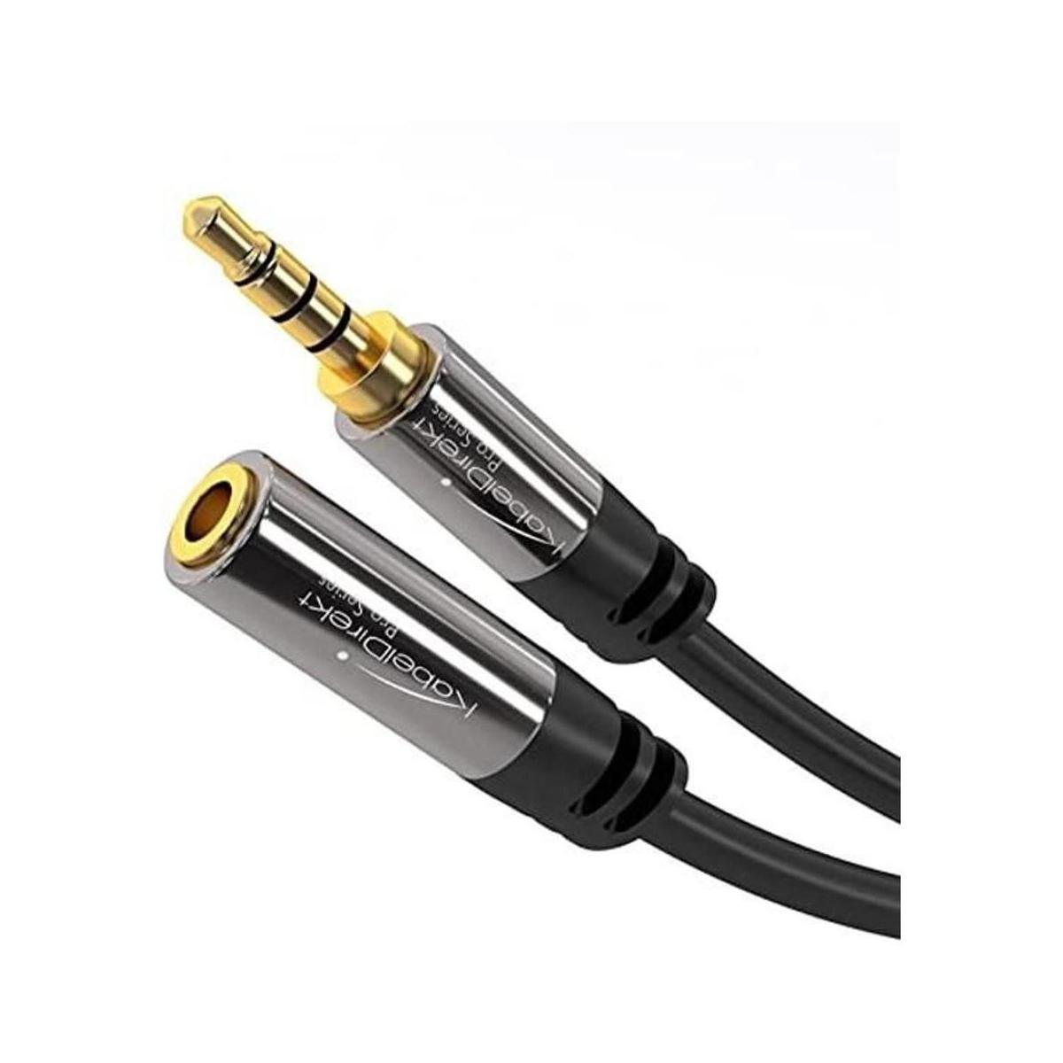 Cable de extensión de auriculares KabelDirekt 1 ft de