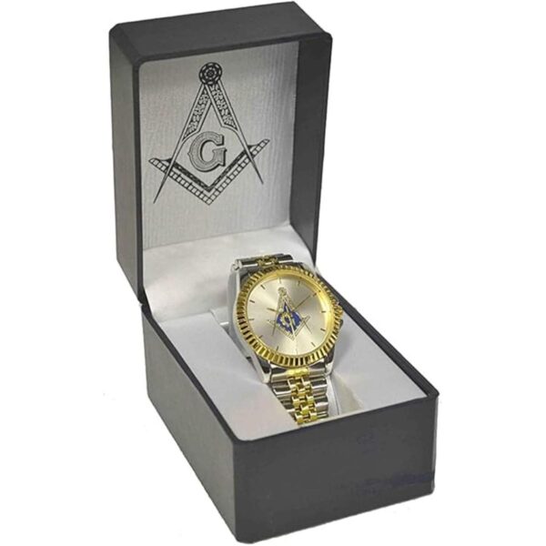 Sigma impex a3135 Masónica metal banda muñeca reloj_2