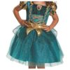 Disfraz de princesa Merida de Disney para niñas pequeñas_3
