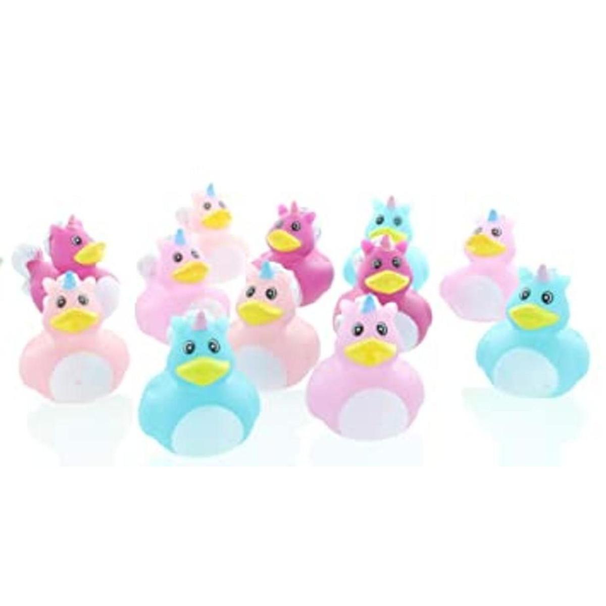 Patos de goma Unicornio 12 piezas
