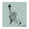 Stencil1 diseño de Estatua de la libertad 6 x 6_1