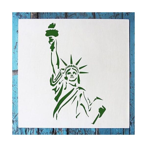 Stencil1 diseño de Estatua de la libertad 6 x 6_3