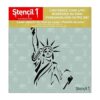 Stencil1 diseño de Estatua de la libertad 6 x 6_6