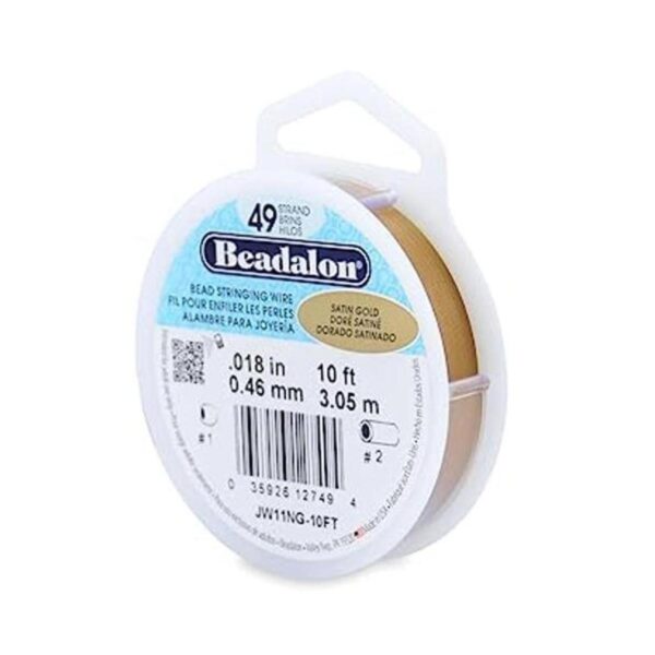 Beadalon Alambre de cuerda de acero inoxidable de 49_1