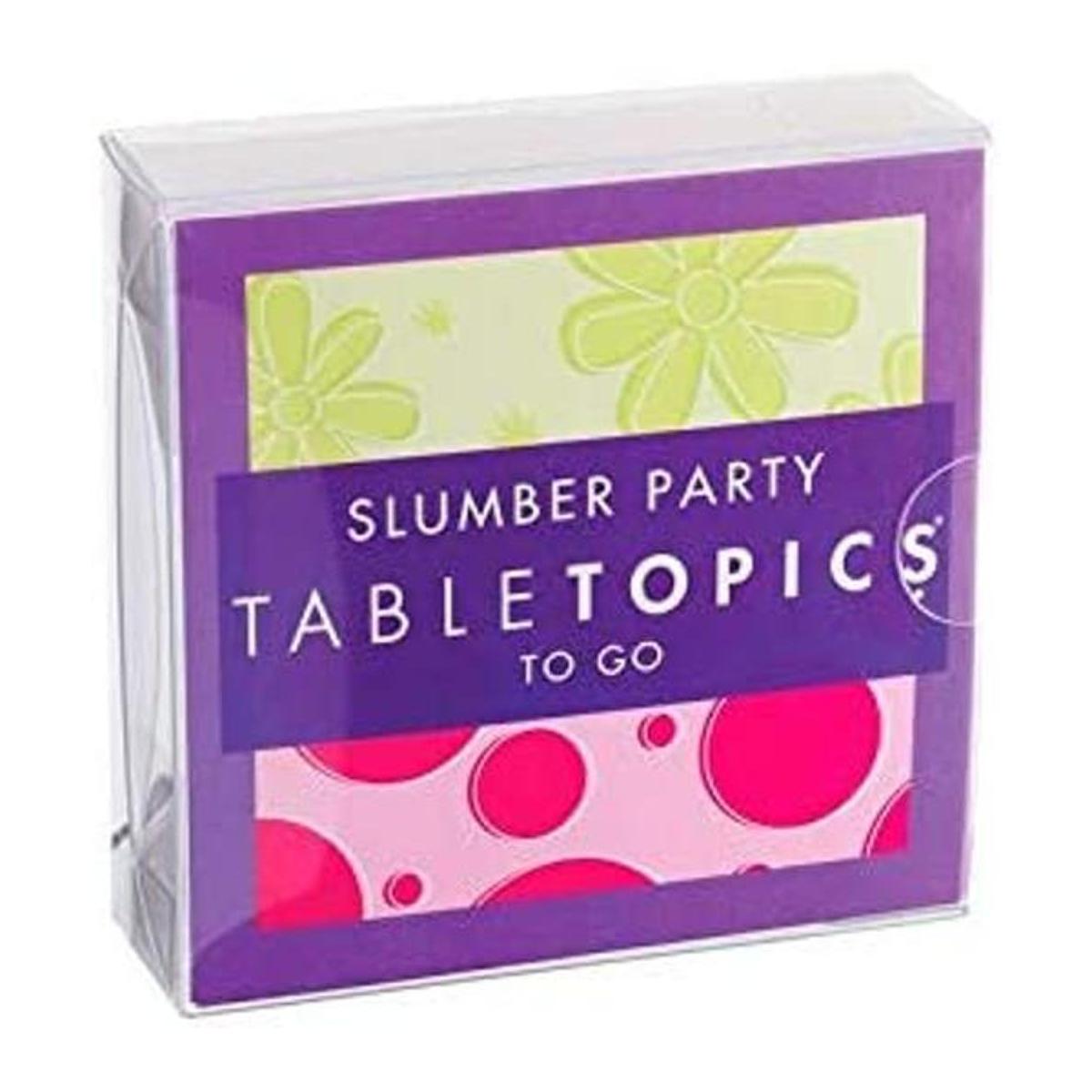 TableTopics To GO Slumber Party 40 tarjetas de