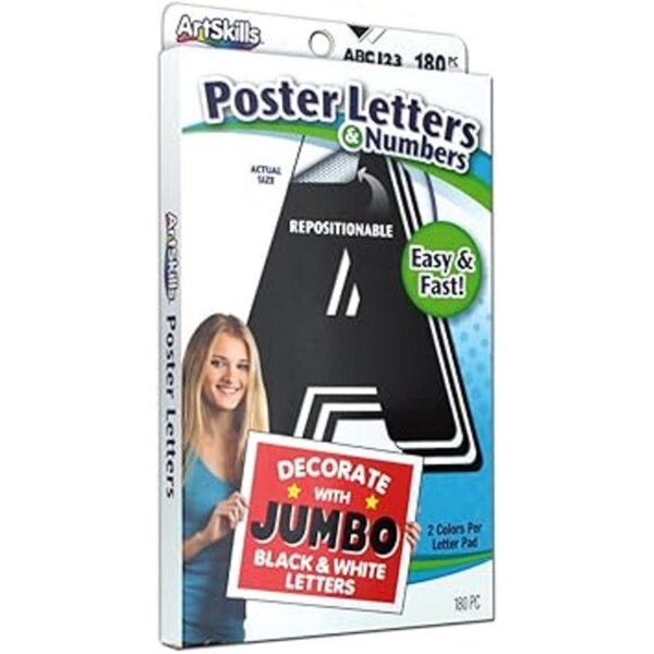 ArtSkills Póster de papel jumbo de 4 pulgadas con letras y_2