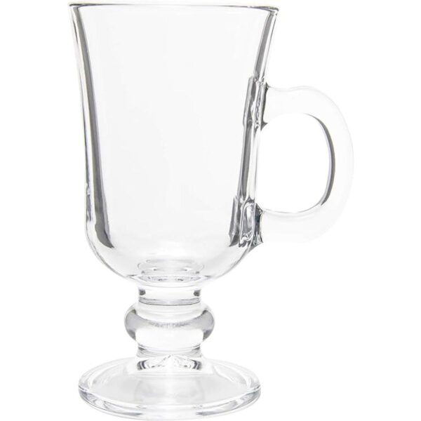Red Co. Original Footed Taza de café irlandesa de cristal_3