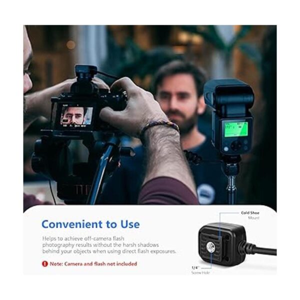 Neewer 4.24.3 ft TTL Off Camera Flash Speedlite Cable_4
