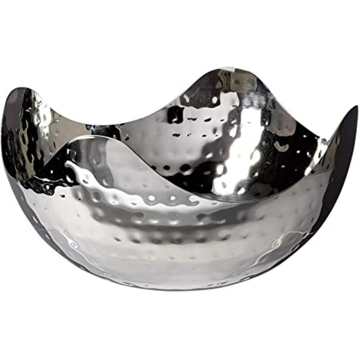 Bol de acero inoxidable Elegance moldeado con martillo