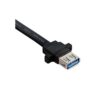 Toptekits Cable plano de 2 puertos USB 3.0 A hembra para_4