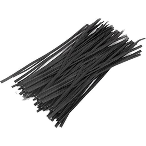 Tangser Lazos giratorios de plástico negro de 6 pulgadas_1