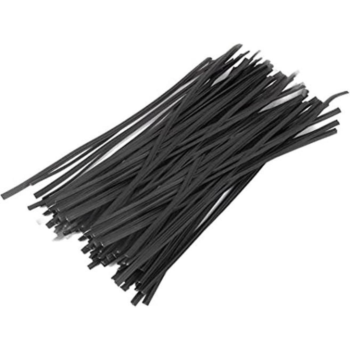 Tangser Lazos giratorios de plástico negro de 6 pulgadas