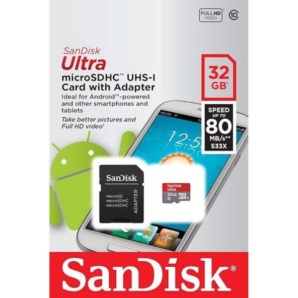 SanDisk 32 GB Ultra microSDXC UHSI tarjeta con adaptador_2
