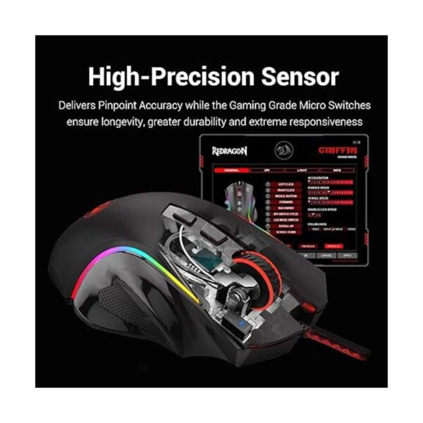 Redragon M602 RGB Ratón para juegos con cable RGB con_5